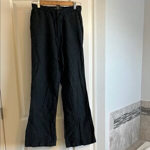 Banana Republic Black Dress Pants Wide-Leg